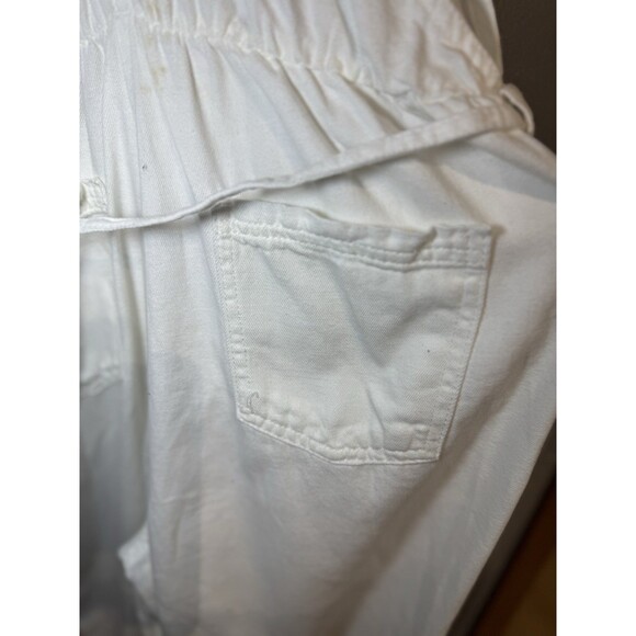 Bershka White  Knit Overall JOGGERS Jumpsuit  Womens Size LARGE - Picture 5 of 12